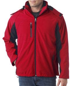 Man Wearing Red Jacket